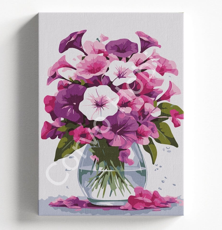 YAKAMOZ ÇİÇEKLERİ SAYILARLA BOYAMA HOBİ SETİ