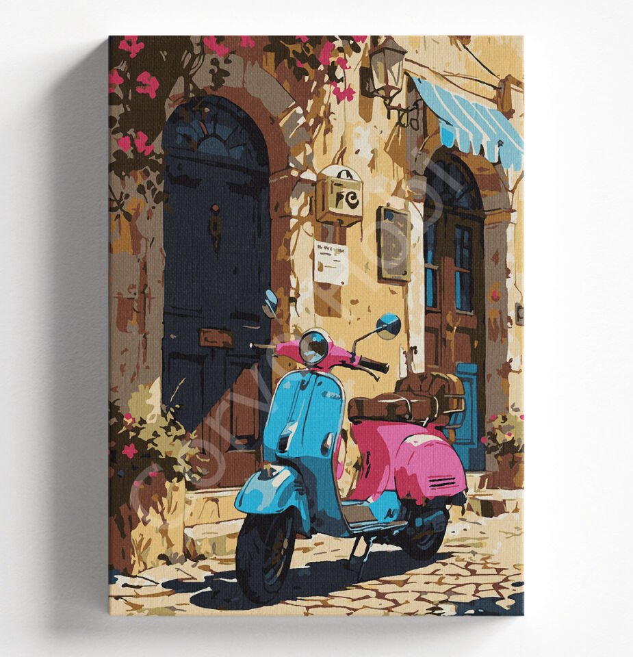 PEMBE MOTOR - SAYILARLA BOYAMA SETİ