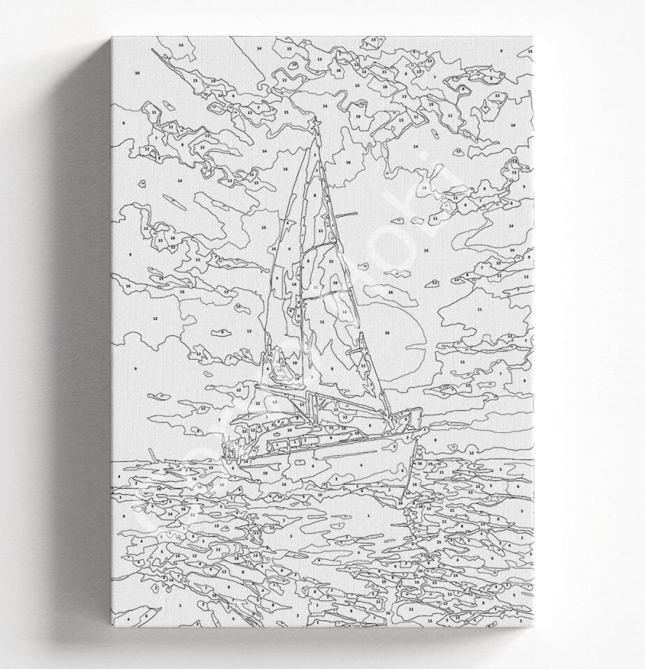 YELKENLİ SAYILARLA BOYAMA HOBİ SETİ