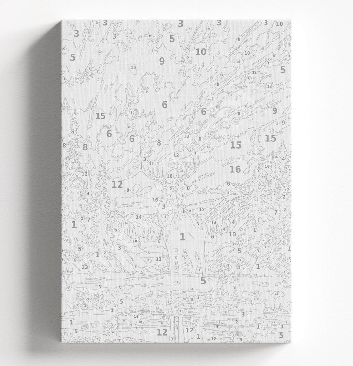 RENKLİ GEYİK - SAYILARLA BOYAMA SETİ