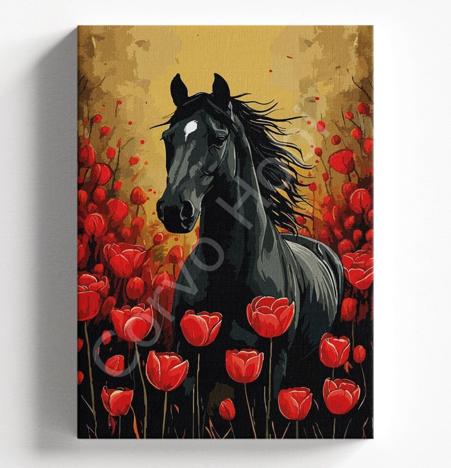 AT VE LALELER - SAYILARLA BOYAMA SETİ