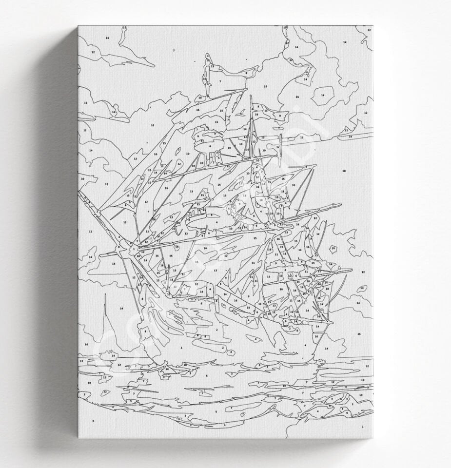 YIRTIK YELKEN SAYILARLA BOYAMA HOBİ SETİ