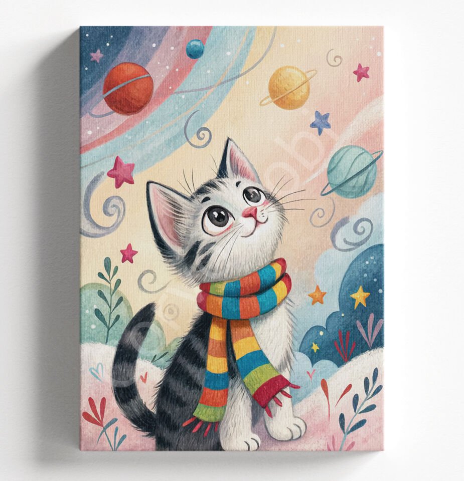 KIŞ VE KEDİ - SAYILARLA BOYAMA SETİ