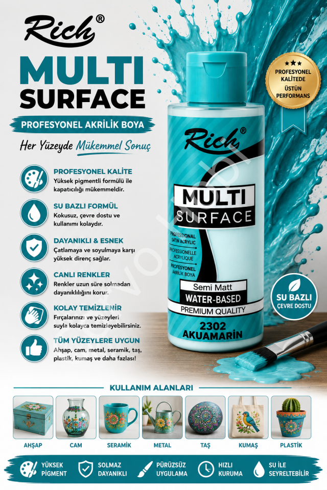RİCH MULTI SURFACE 120 CC AKUAMARİN