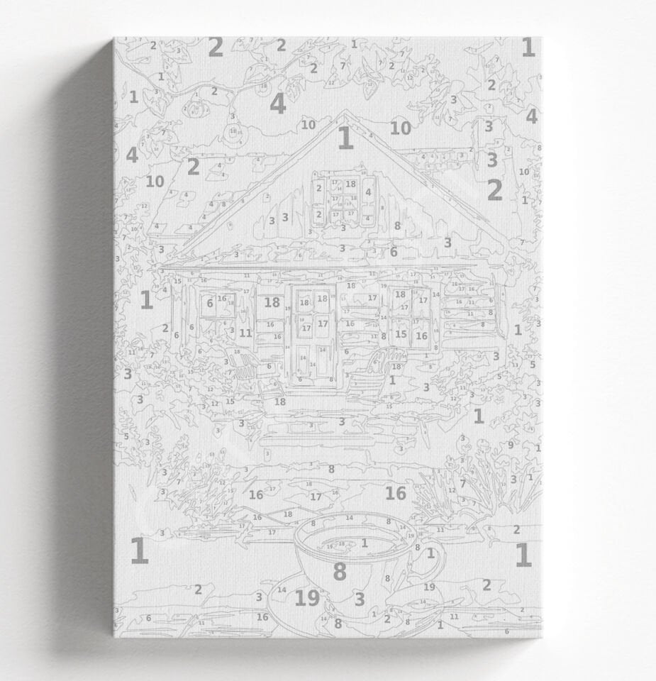 KAHVE VE EV - SAYILARLA BOYAMA SETİ