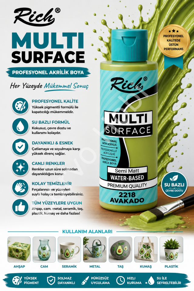 RİCH MULTI SURFACE 120 CC AVAKADO
