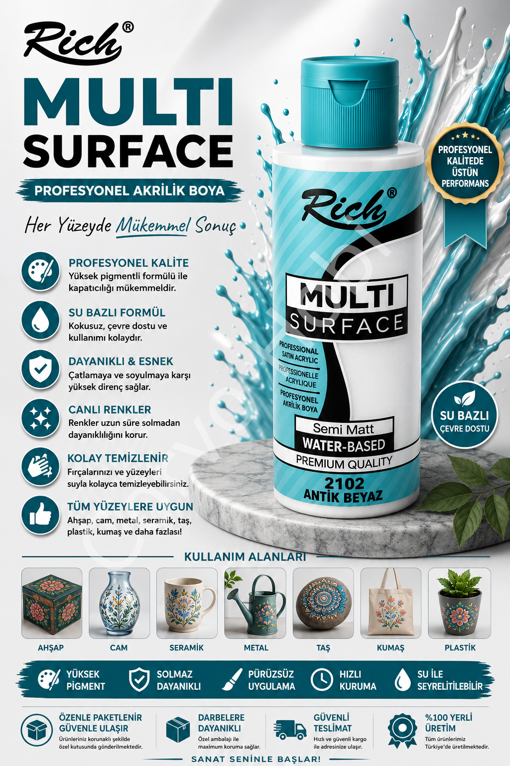 RİCH MULTI SURFACE 120 CC ANTİK BEYAZ
