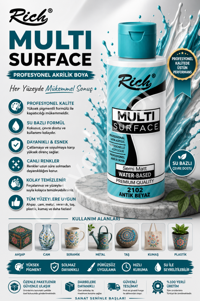 RİCH MULTI SURFACE 120 CC ANTİK BEYAZ