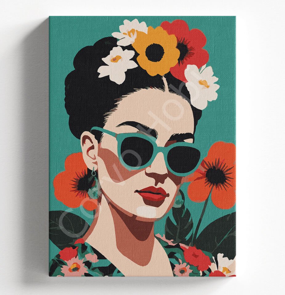 GÜLLÜ KAHLO - SAYILARLA BOYAMA SETİ