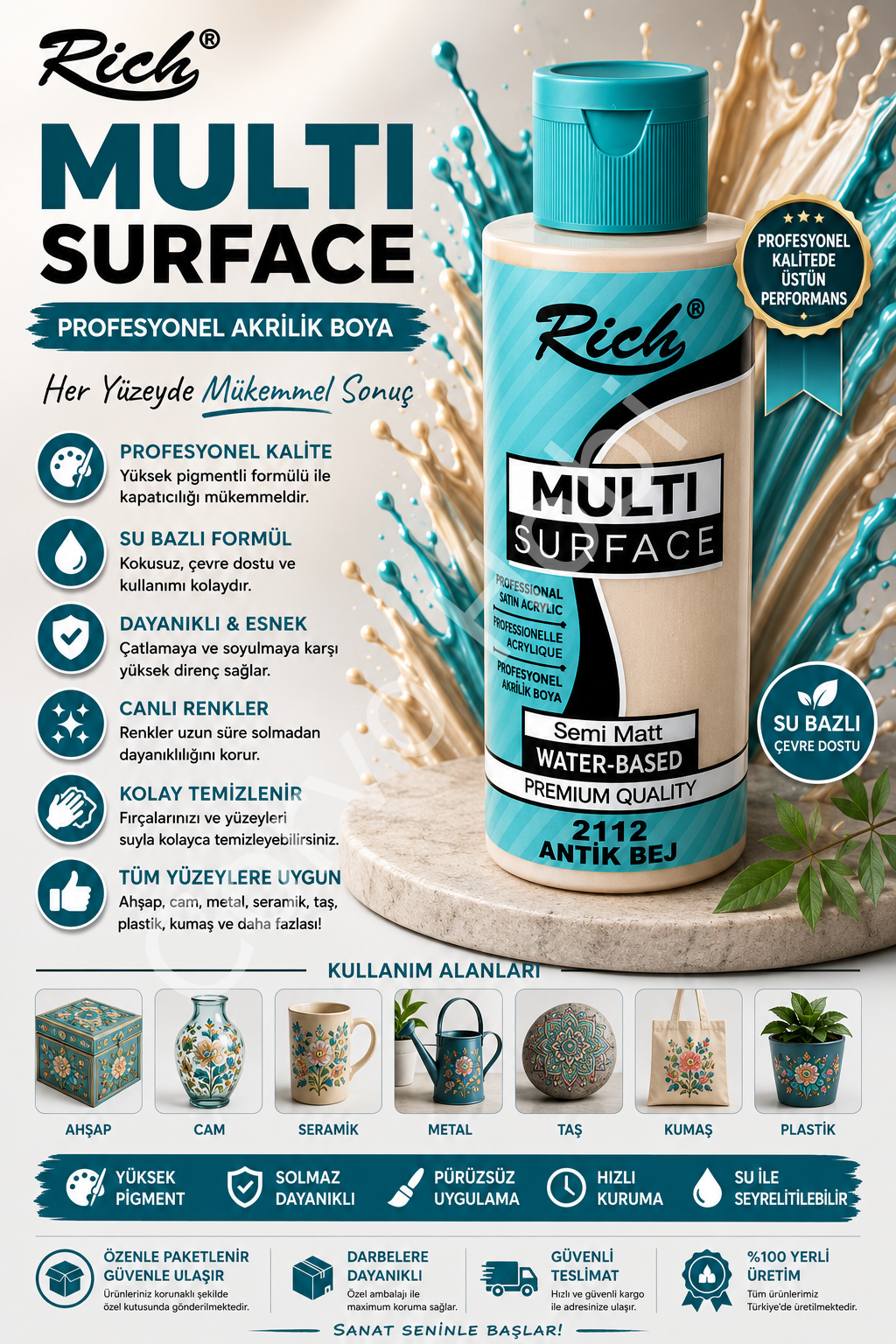 RİCH MULTI SURFACE 120 CC ANTİK BEJ