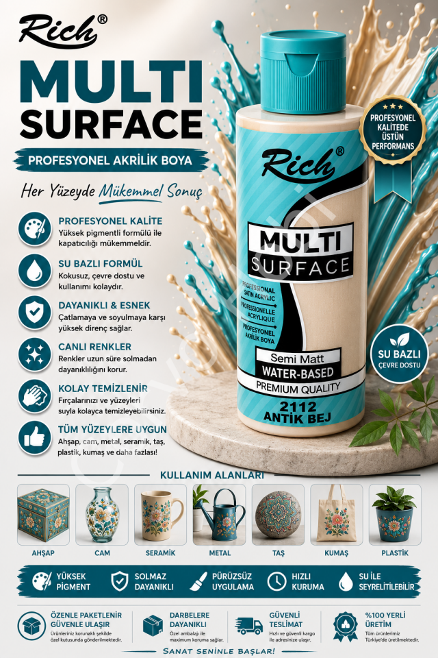 RİCH MULTI SURFACE 120 CC ANTİK BEJ