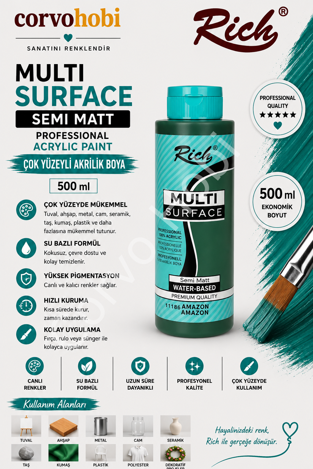 RİCH MULTI SURFACE 500 CC AMAZON