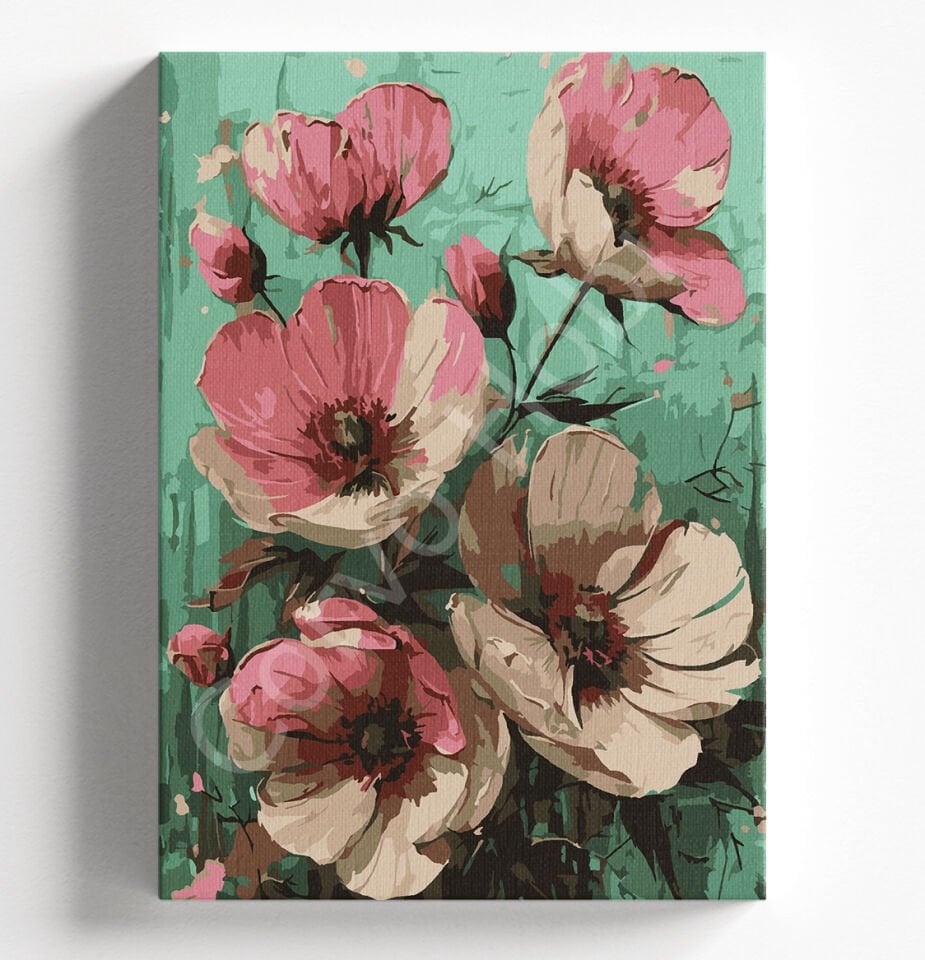 PEMBE BEGONVİL - SAYILARLA BOYAMA SETİ