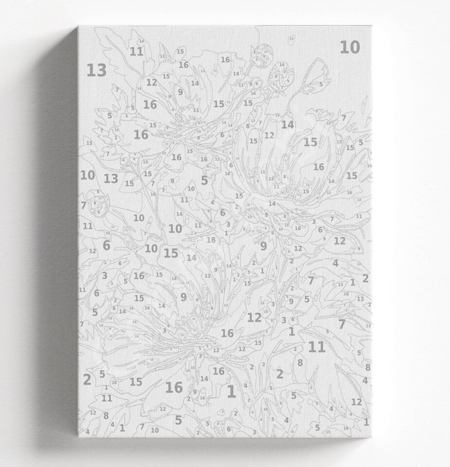 ÇİÇEK 02 - SAYILARLA BOYAMA SETİ