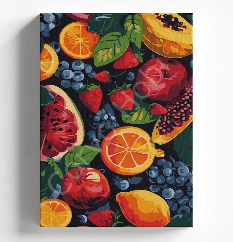 MEYVELER - SAYILARLA BOYAMA SETİ