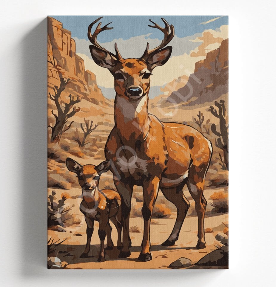 YAVRU GEYİK - SAYILARLA BOYAMA SETİ