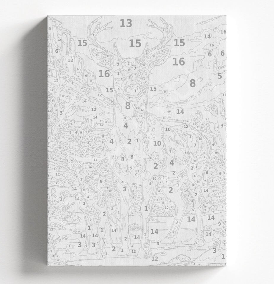 YAVRU GEYİK - SAYILARLA BOYAMA SETİ