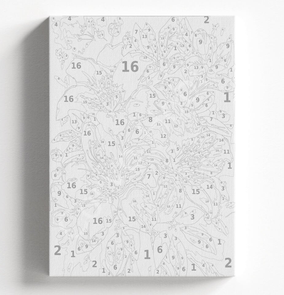 SARI LİLYUM - SAYILARLA BOYAMA SETİ