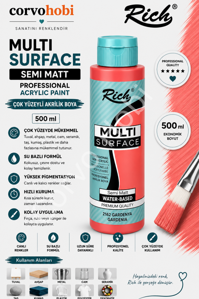RİCH MULTI SURFACE 500 CC GARDENYA
