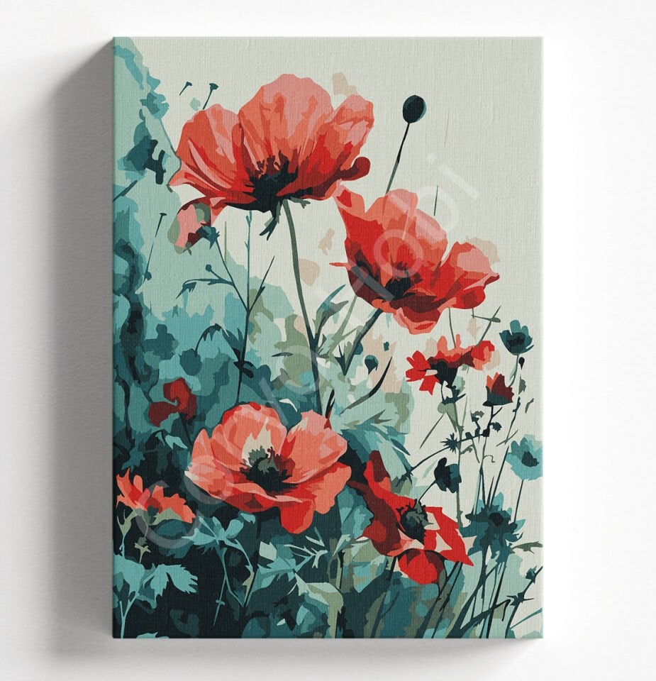 KALDIRIM ÇİÇEĞİ - SAYILARLA BOYAMA SETİ