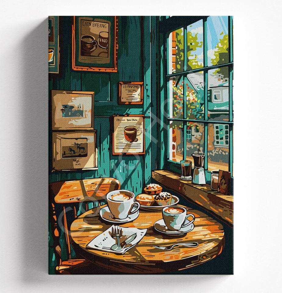 KAHVECİ - SAYILARLA BOYAMA SETİ