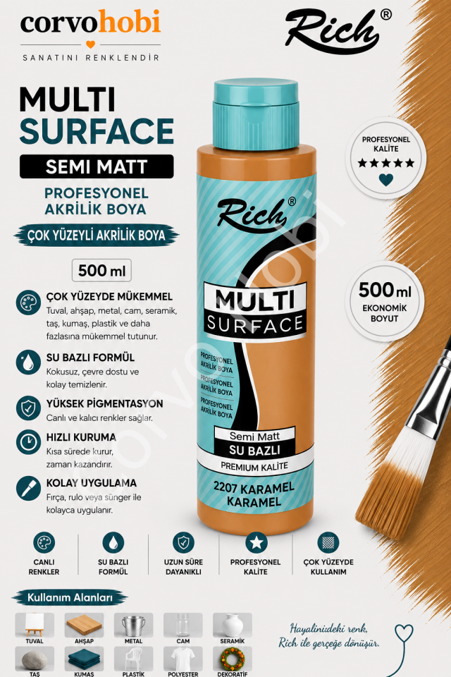 RİCH MULTI SURFACE 500 CC KARAMEL