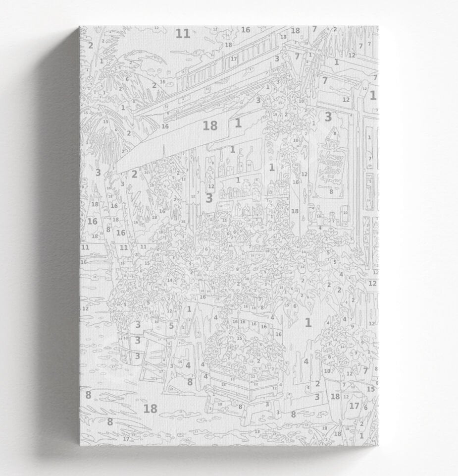 ÇİÇEKÇİ - SAYILARLA BOYAMA SETİ