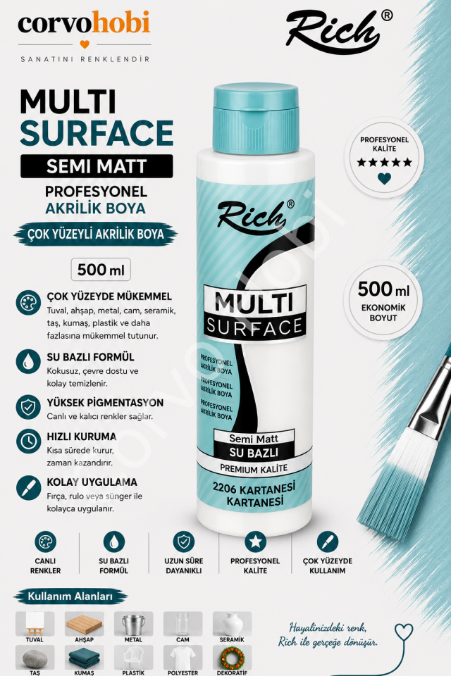 RİCH MULTI SURFACE 500 CC KAR TANESİ
