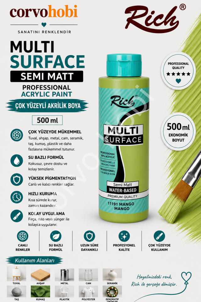 RİCH MULTI SURFACE 500 CC MANGO