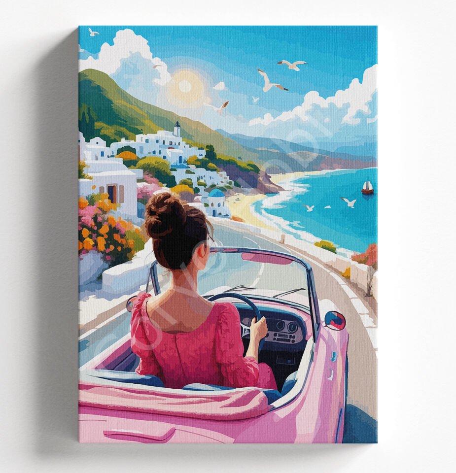 PEMBE KADIN - SAYILARLA BOYAMA SETİ