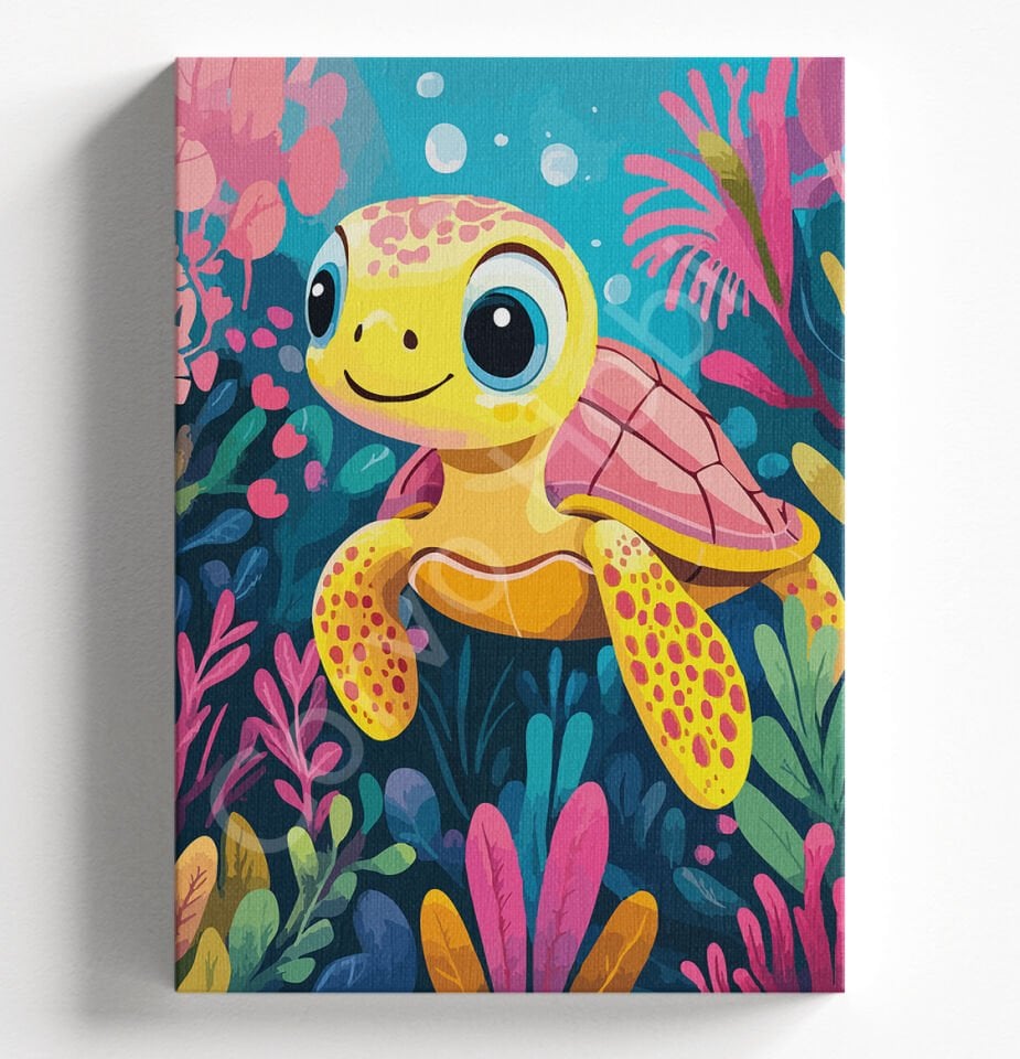 BEBEK KAPLUMBAĞA - SAYILARLA BOYAMA SETİ