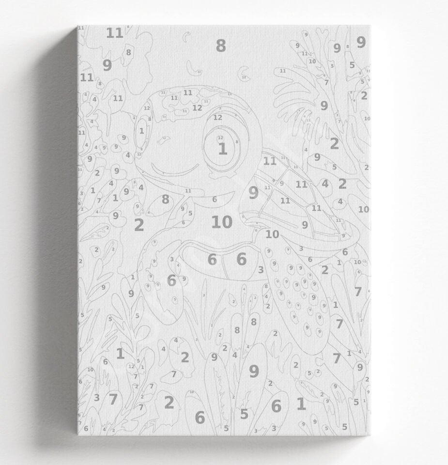 BEBEK KAPLUMBAĞA - SAYILARLA BOYAMA SETİ