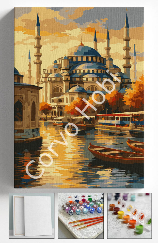 CAMİİ MANZARA - SAYILARLA BOYAMA SETİ