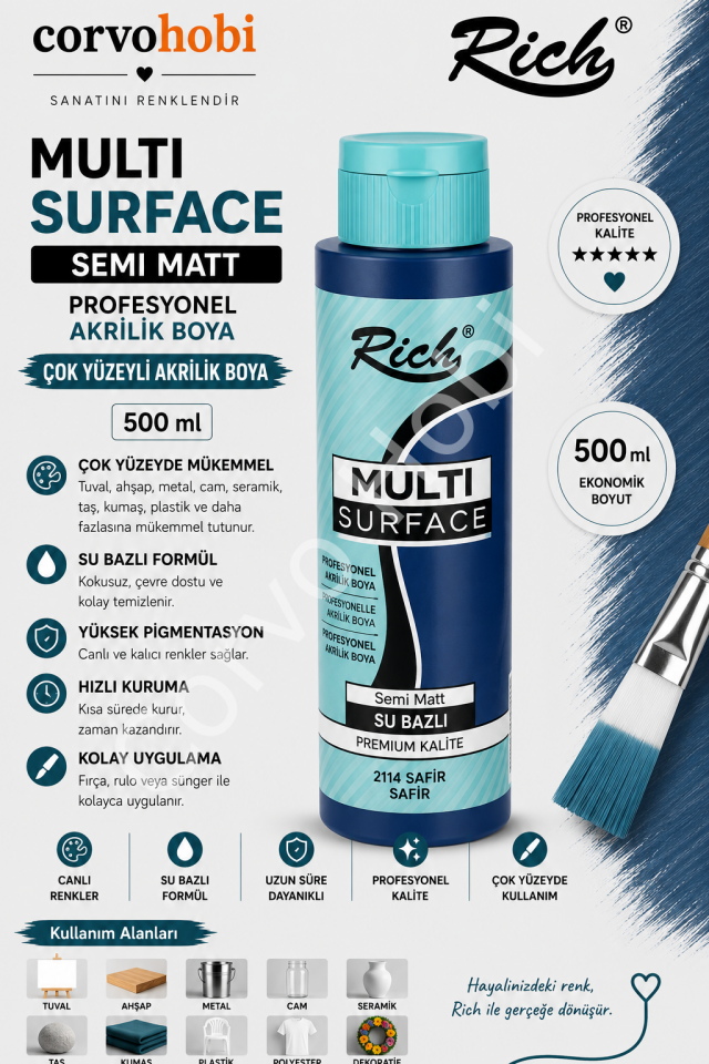 RİCH MULTI SURFACE 500 CC SAFİR