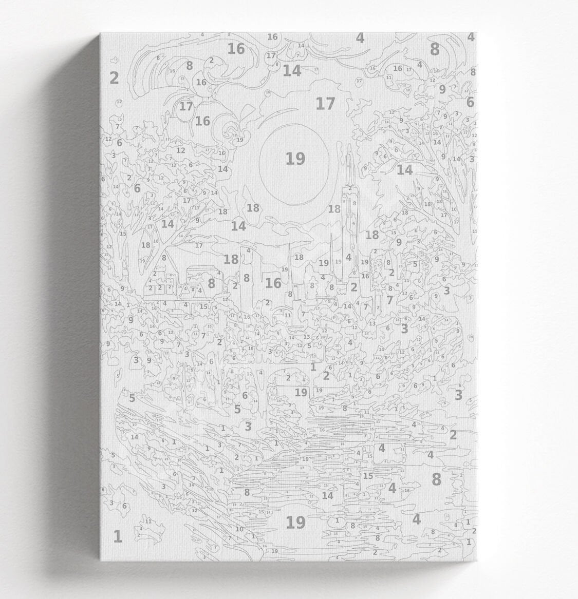 RENKLİ AY ŞEHİR - SAYILARLA BOYAMA SETİ