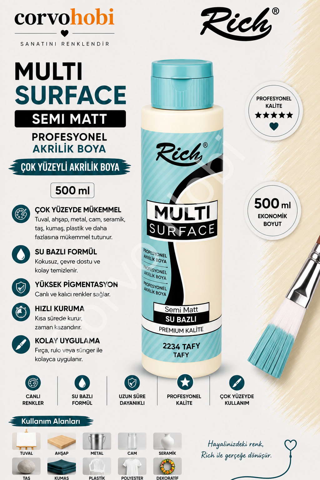 RİCH MULTI SURFACE 500 CC TAFY