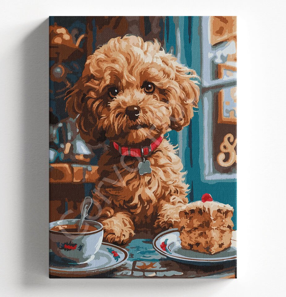 SÜS KÖPEĞİ PASTA 2 - SAYILARLA BOYAMA SETİ