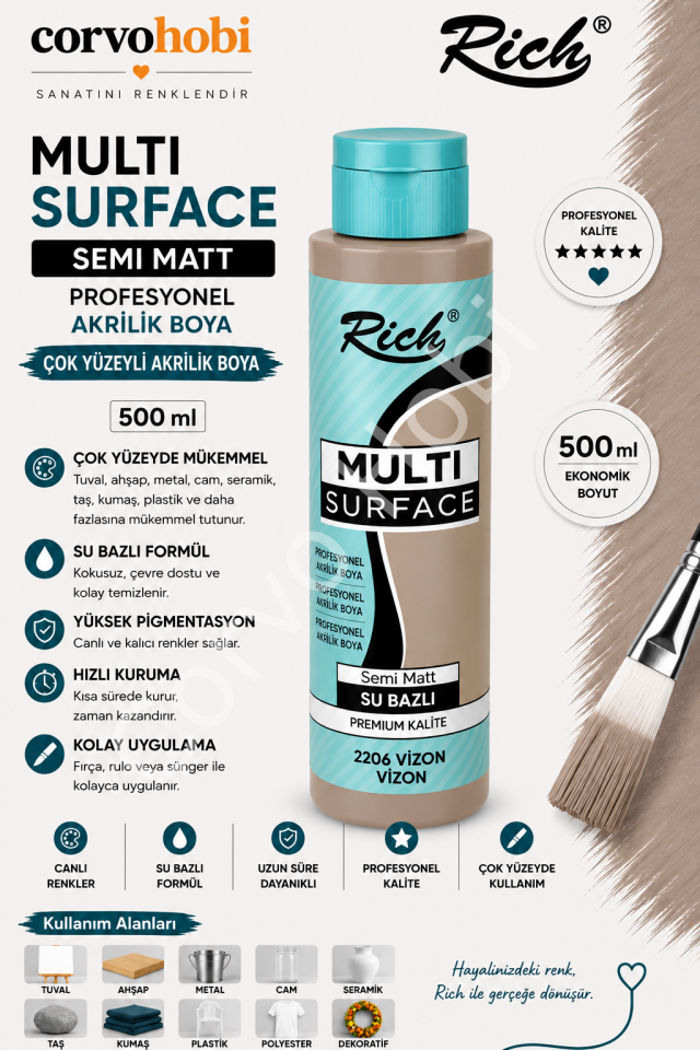 RİCH MULTI SURFACE 500 CC VİZON