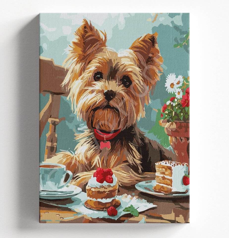 SÜS KÖPEĞİ PASTA 1 - SAYILARLA BOYAMA SETİ