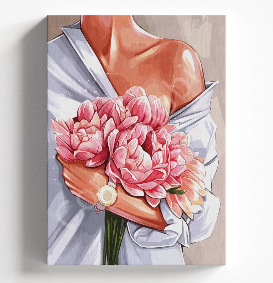 SAAT VE KADIN - SAYILARLA BOYAMA SETİ