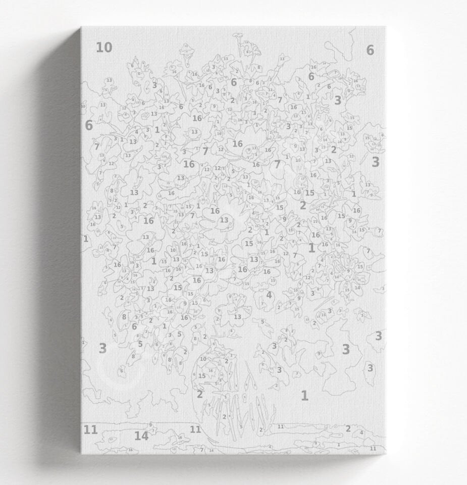 RENKLİ PAPATYA DEMETİ - SAYILARLA BOYAMA SETİ