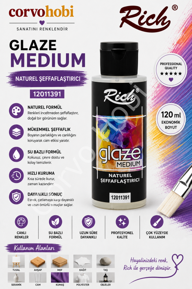 RİCH 120 CC NATUREL ŞEFFAFLAŞTIRICI