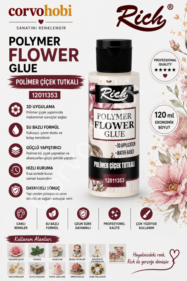 RİCH 120 CC POLİMER ÇİÇEK TUTKALI