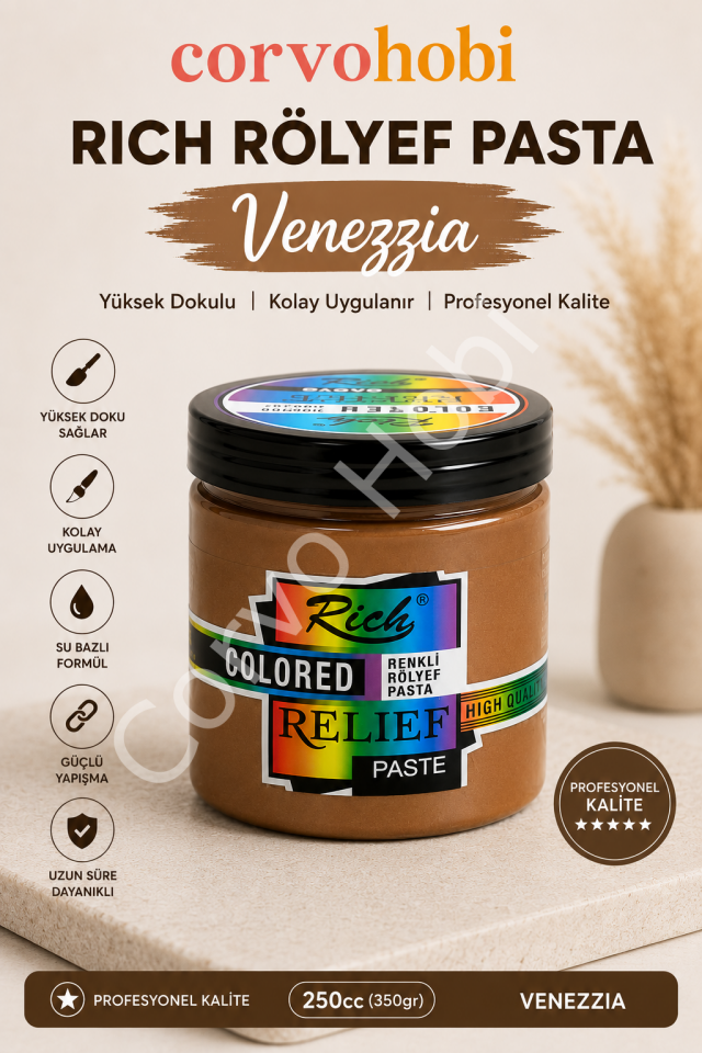 Rich Rölyef Pasta VENEZZİA  250 Cc 350 Gr