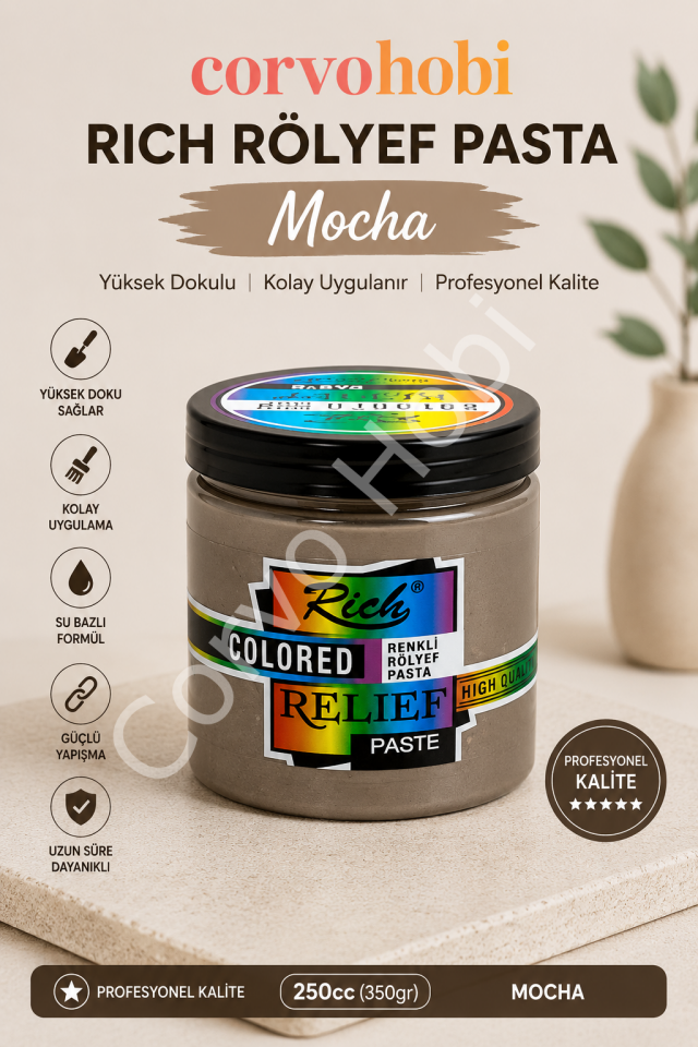 Rich Rölyef Pasta MOCHA 250 Cc 350 Gr