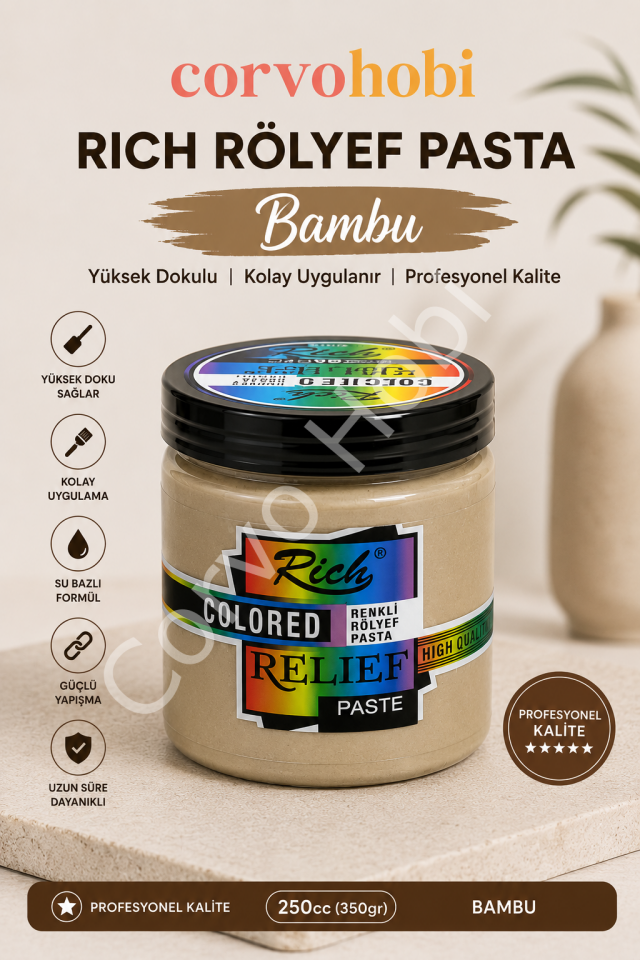 Rich Rölyef Pasta BAMBU 250 Cc 350 Gr