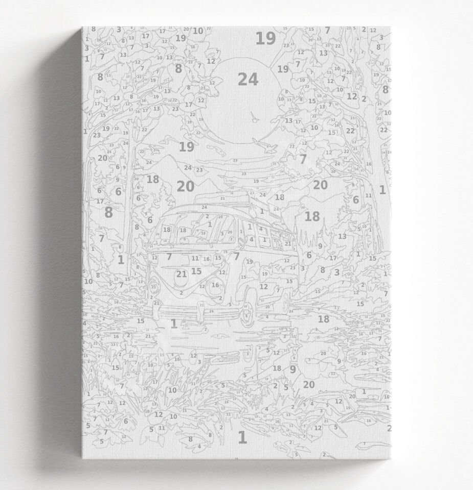 RENKLİ DÜNYA VOSVOS - SAYILARLA BOYAMA SETİ