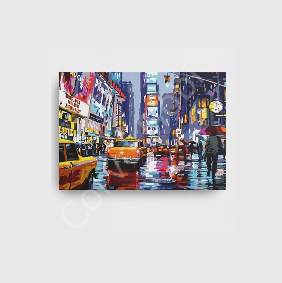 TAKSİ NEWYORK - SAYILARLA BOYAMA SETİ