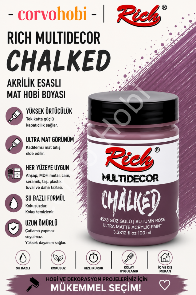 RİCH CHALKED MULTI SURFACE 100 ML GÜZ GÜLÜ