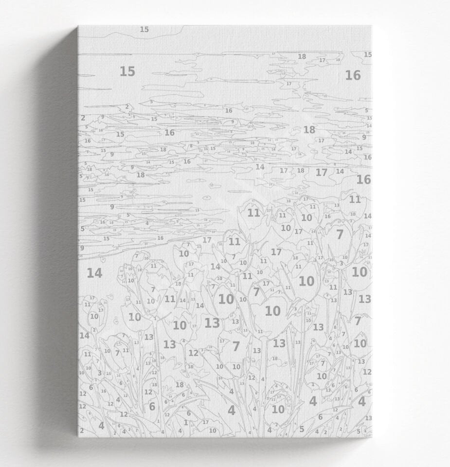 SAHİLDE LALELER - SAYILARLA BOYAMA SETİ